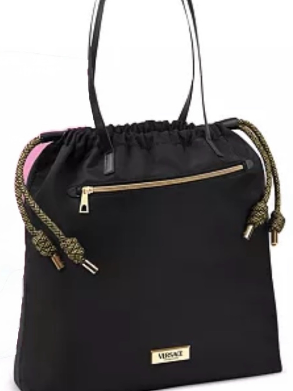 Versace LIMITED EDITION Black Tote with Gold Hardware